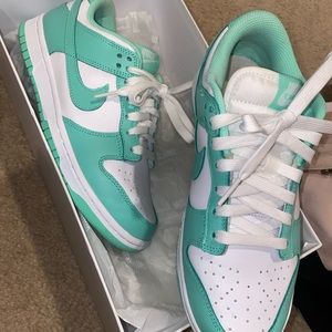 Green glow Nike dunks low